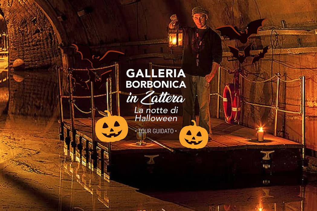 Evento della Galleria Borbonica in zattera ad Hallowen 